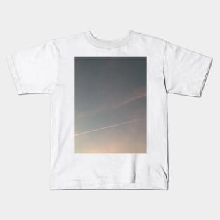 moon in the morning sky Kids T-Shirt